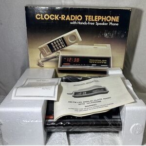 Vintage STEWART Combination FM/AM Clock Radio Telephone Brand NEW